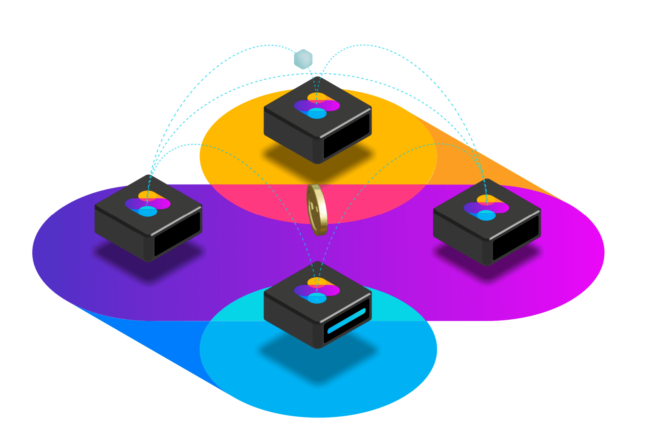 Dappnode decentralized network illustration